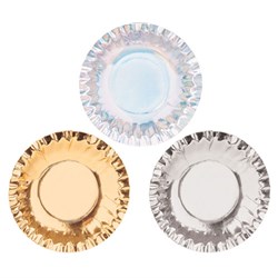 Metallic Paper Plates 9.5cm Assorted Pack of 60_2